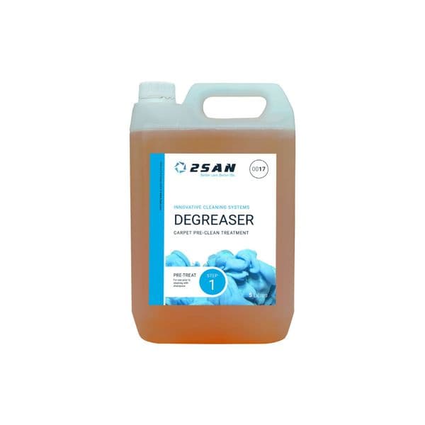 Degreaser concentrated pre-spray for heavily soiled carpets and upholstery