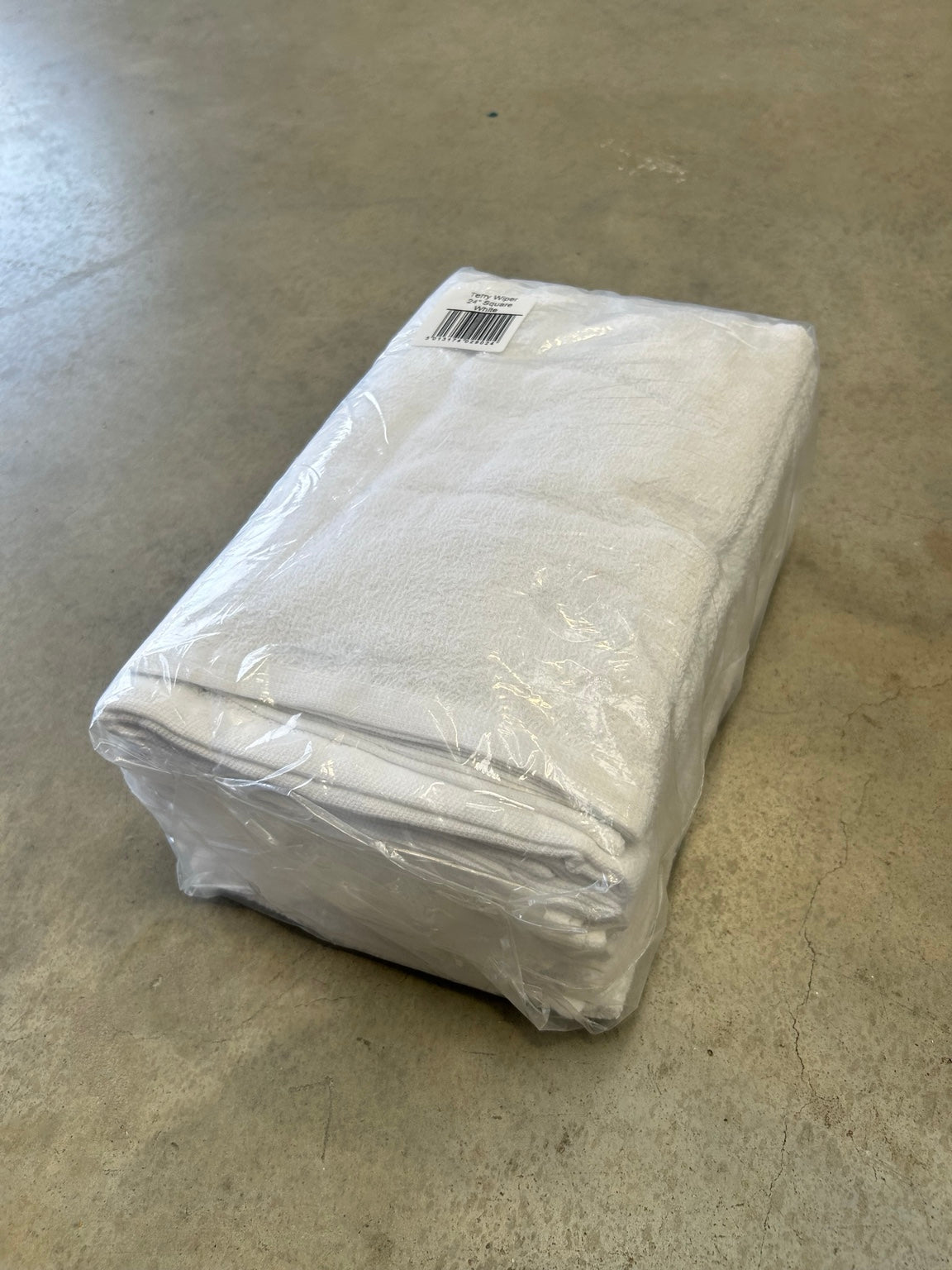 Terry Wiper Cloth – 24" x 24" White