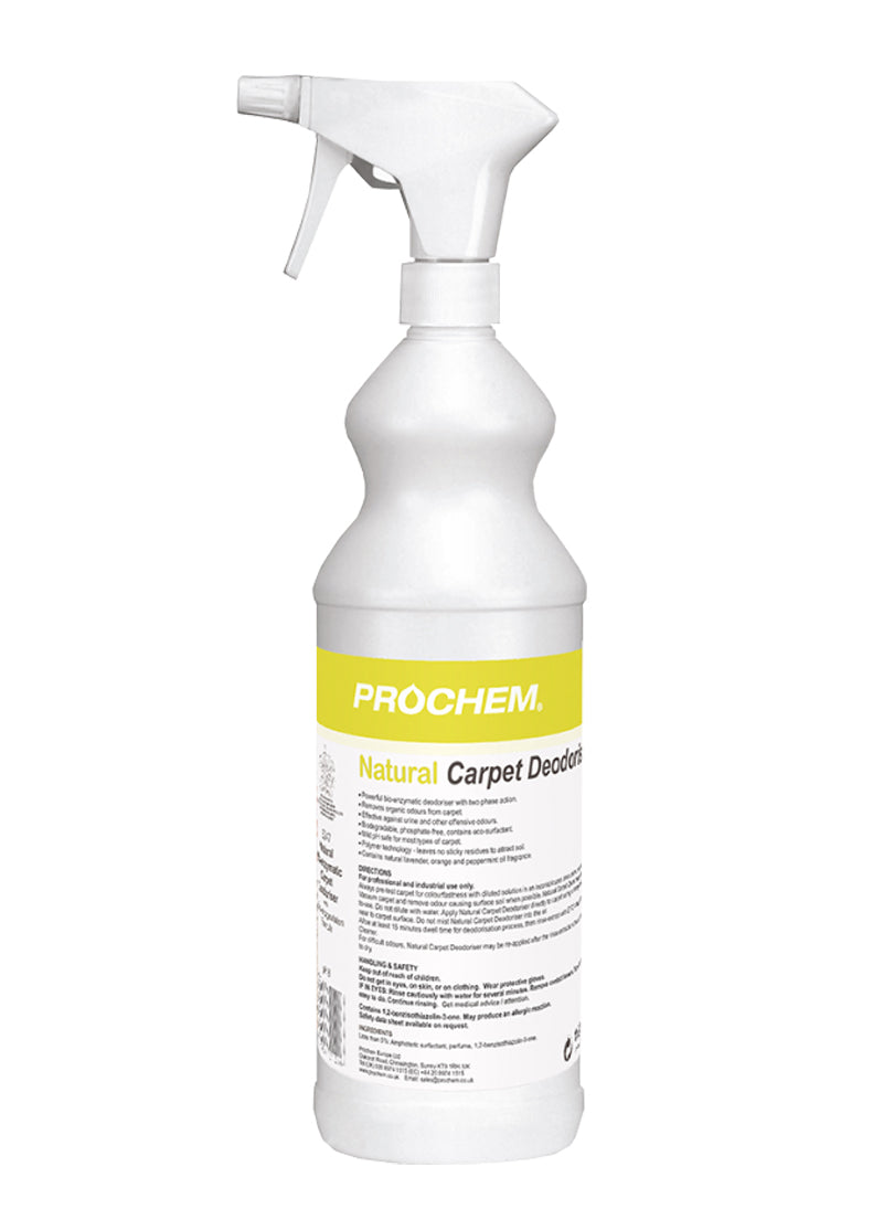 Prochem E247-01 Natural Carpet Deodoriser W/Spray 1 Litre
