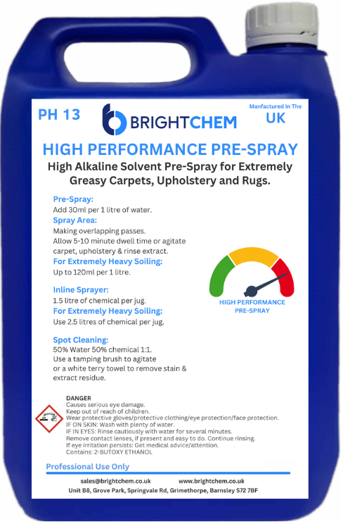 BrightChem High Performance Pre-Spray 5L PD0976