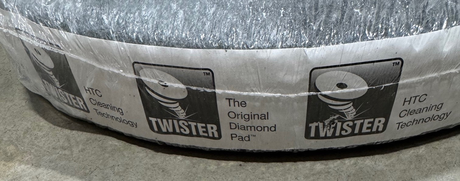 CLEARANCE OFFER Twister 16" Diamond Rotary Pads by HTC - Pack of 2 high performance BLUE PADS