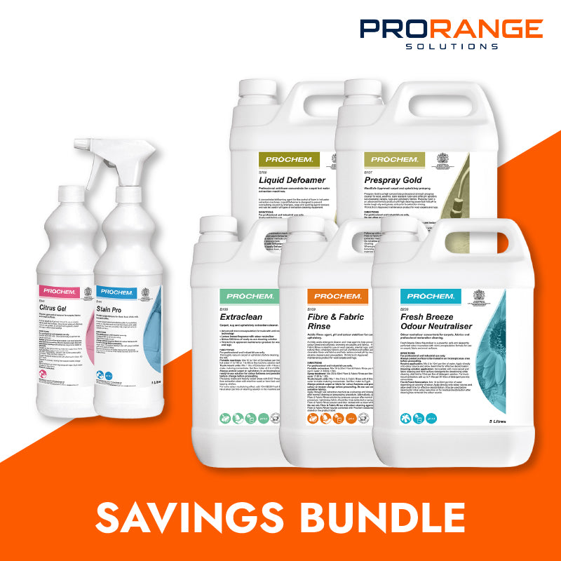 Professional Carpet Cleaning Chemicals Starter Pack