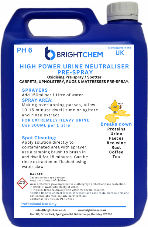 BrightChem High Power Urine Neutraliser and Mattress Pre-Spray PD0950