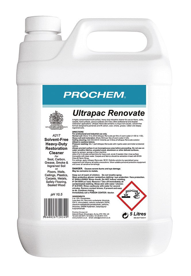 Prochem A217-05 Ultrapac Renovate 5 Litre