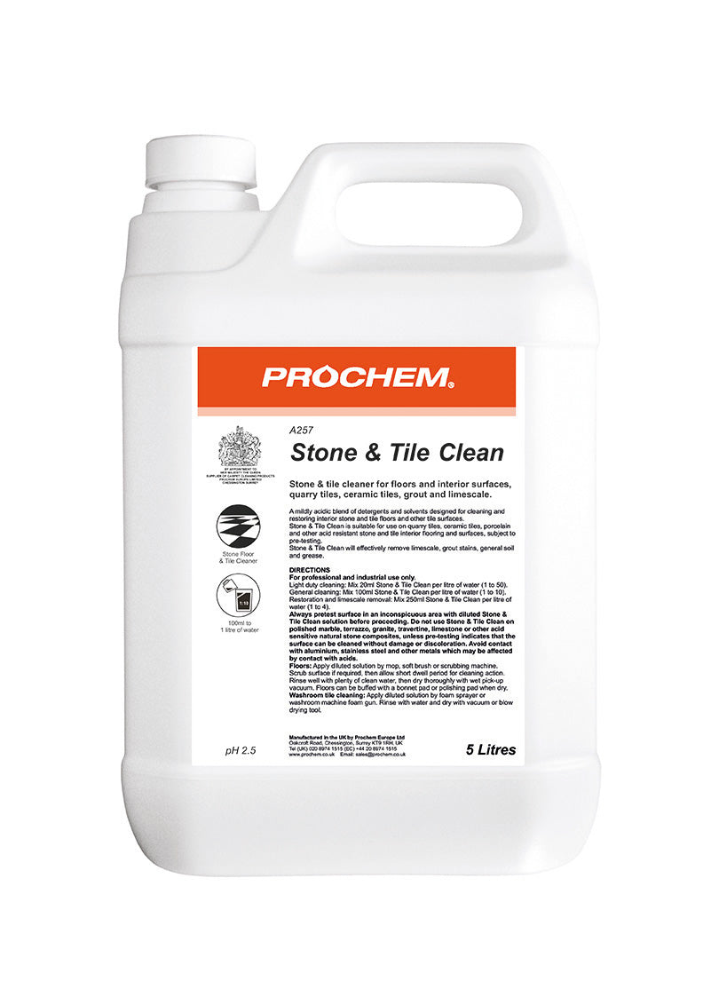 Prochem A257-05 Stone & Tile Clean 5 Litre