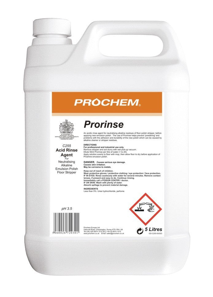Prochem C255-05 Prorinse 5 Litre