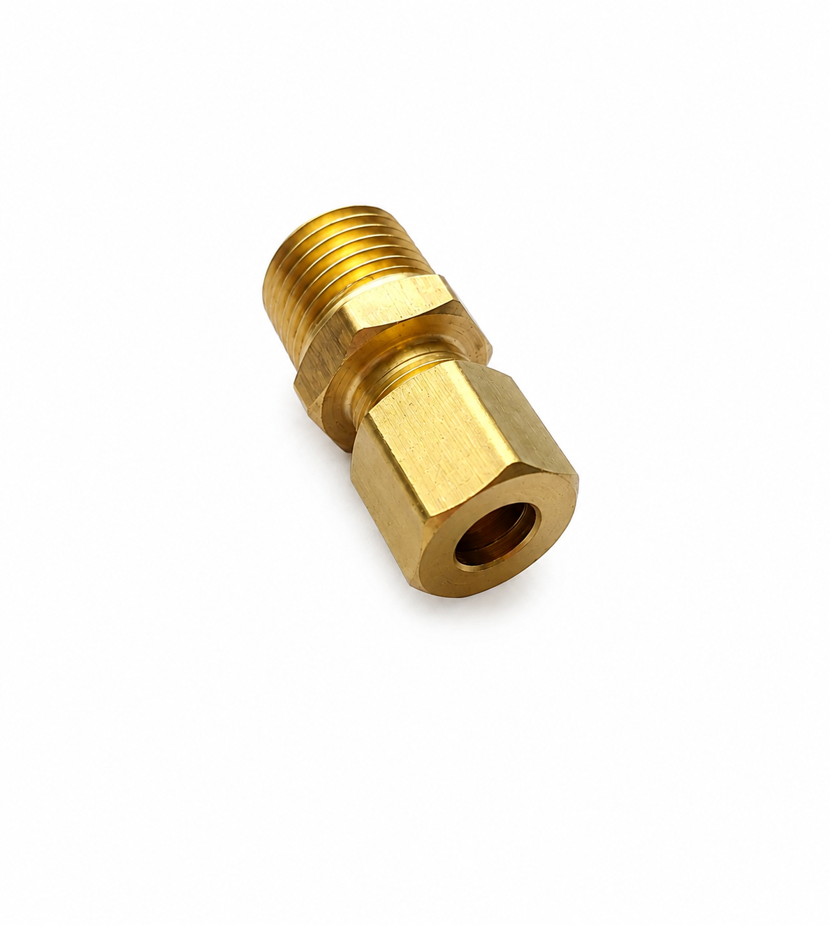 E13684 1/4 x 1/4 Comp Mip brass