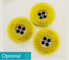 Truvox - Medium scrubbing - polypropylene (yellow) (pack of 3) (11-2004-0500)