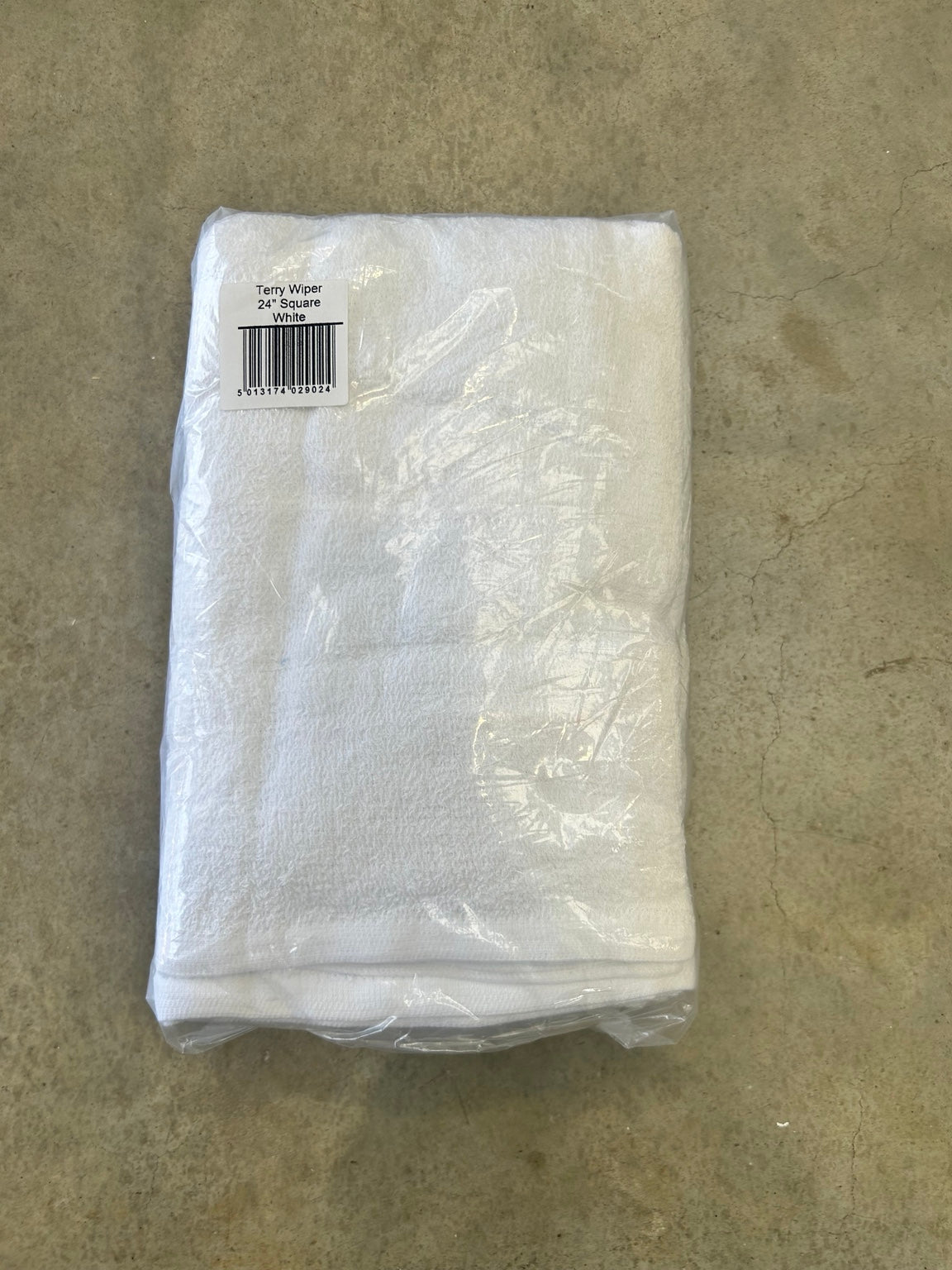 Terry Wiper Cloth – 24" x 24" White