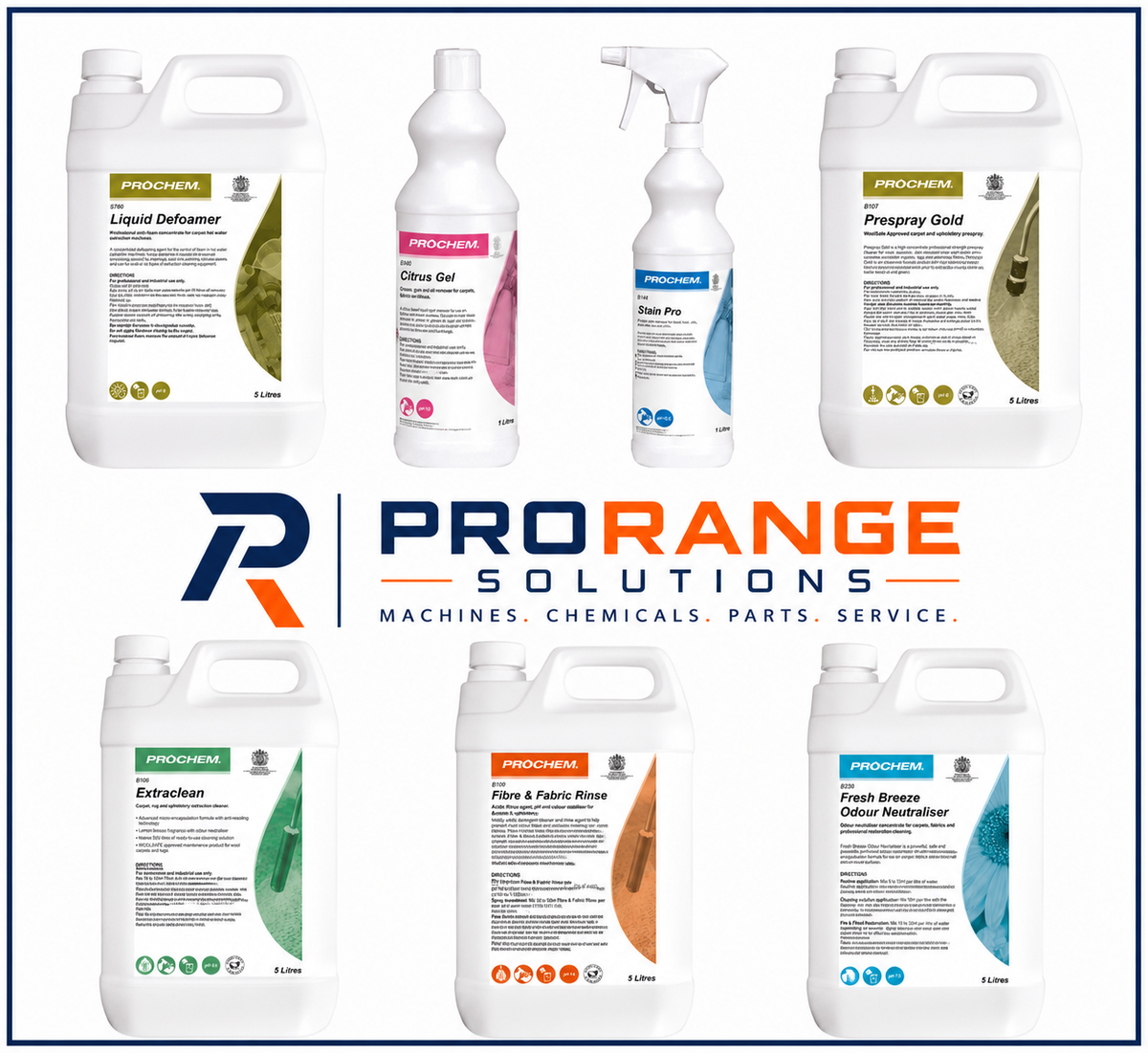Professional Carpet Cleaning Starter Chemical Bundle