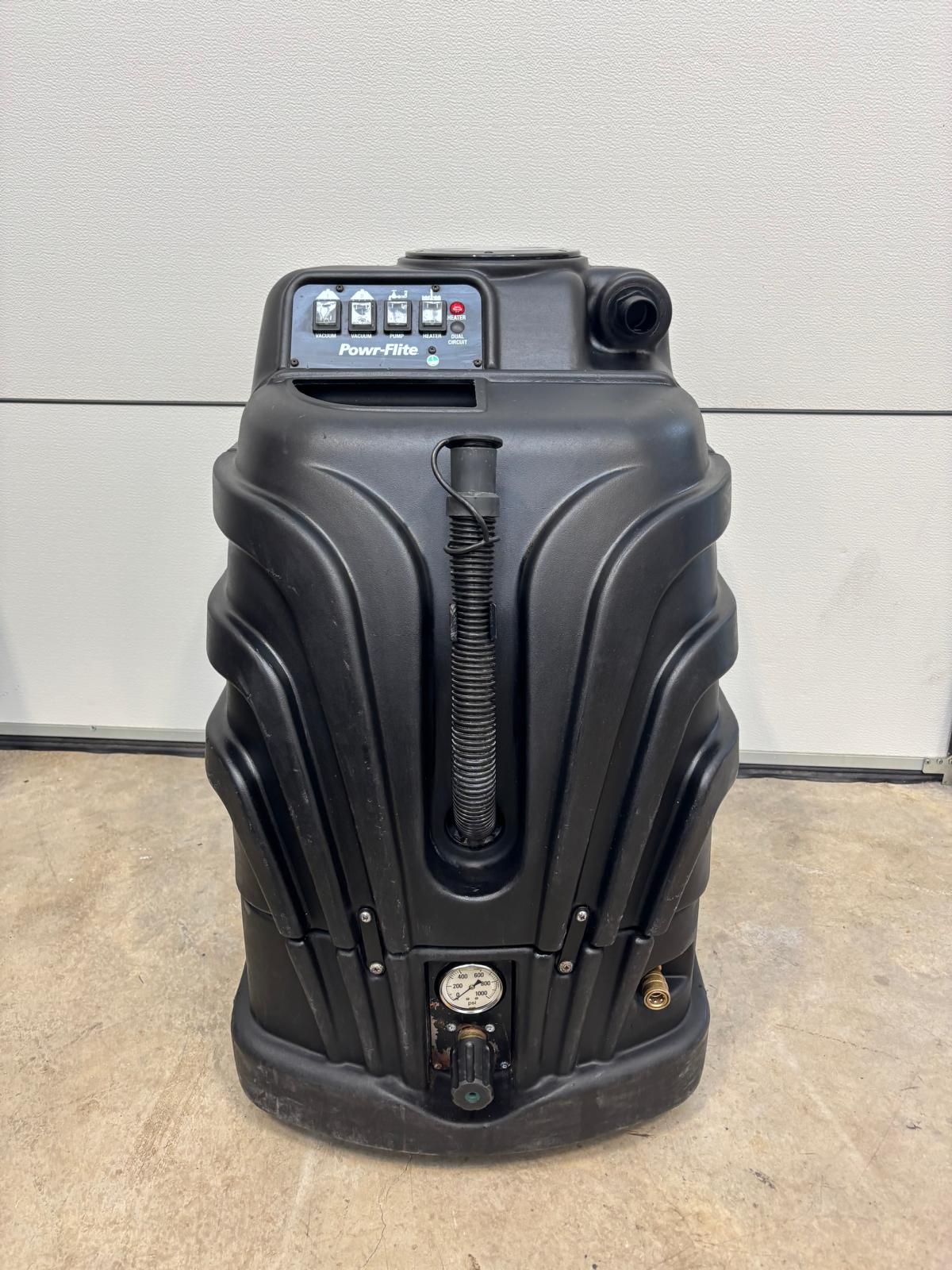 Pre-owned Powr-Flite Black Max Carpet cleaning machine with 500psi pump