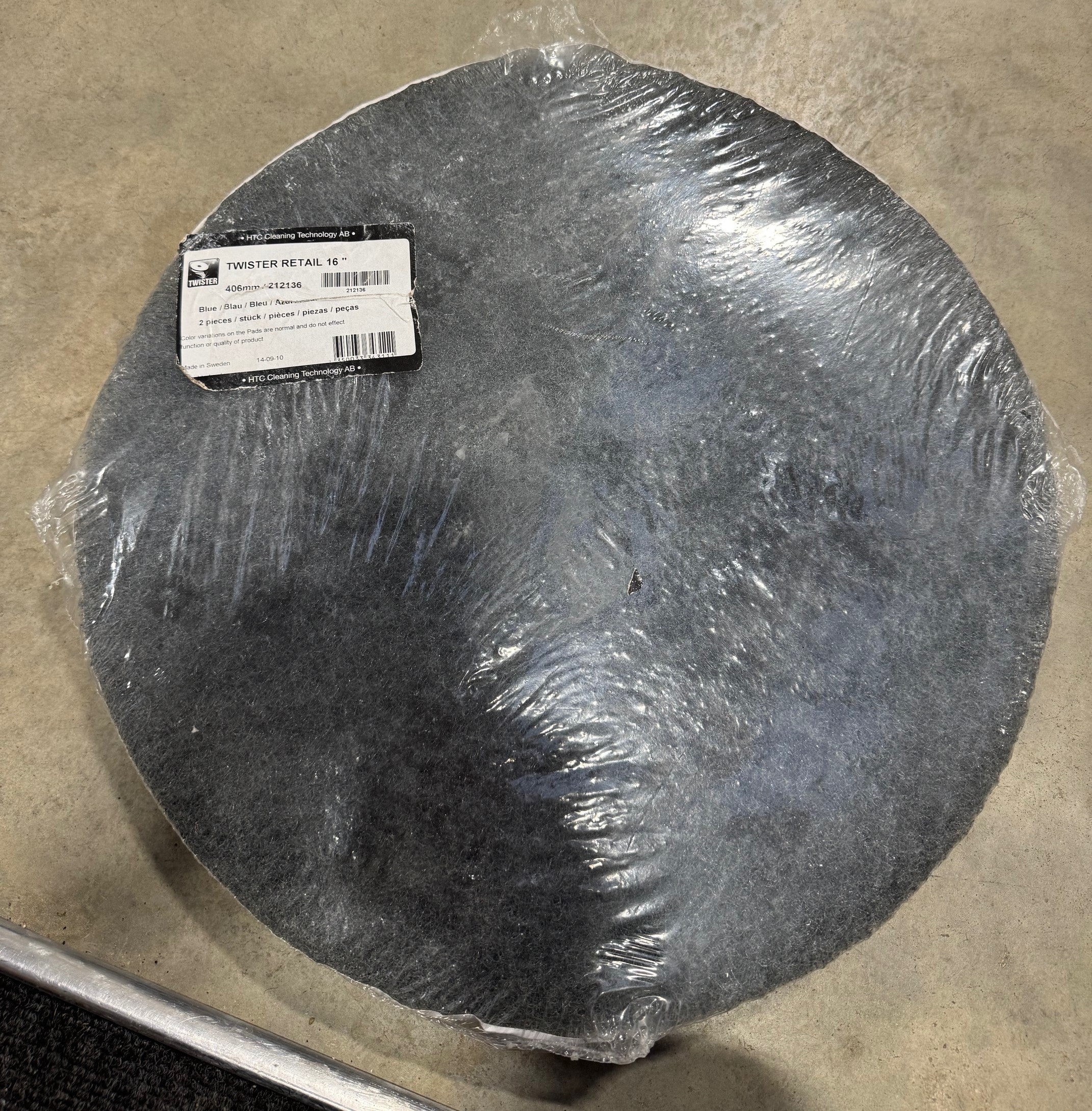 CLEARANCE OFFER Twister 16" Diamond Rotary Pads by HTC - Pack of 2 high performance BLUE PADS