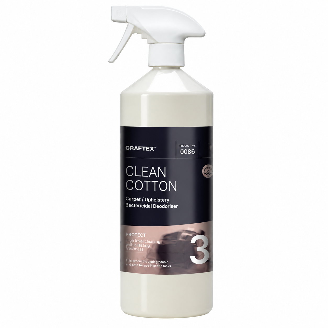2SAN (Craftex) Clean Cotton Bactericidal Deodoriser Sprayer 1L 0168