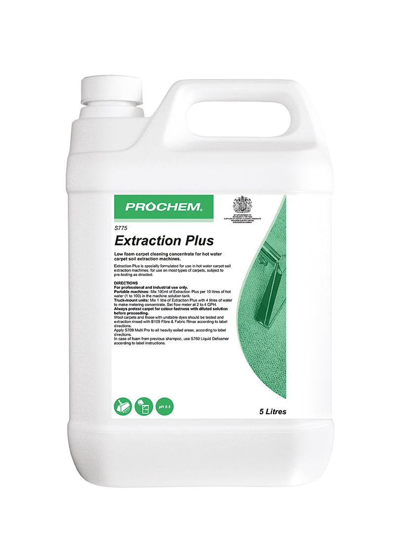 Prochem S775-05 Extraction Plus 5 Litre carpet cleaning solution