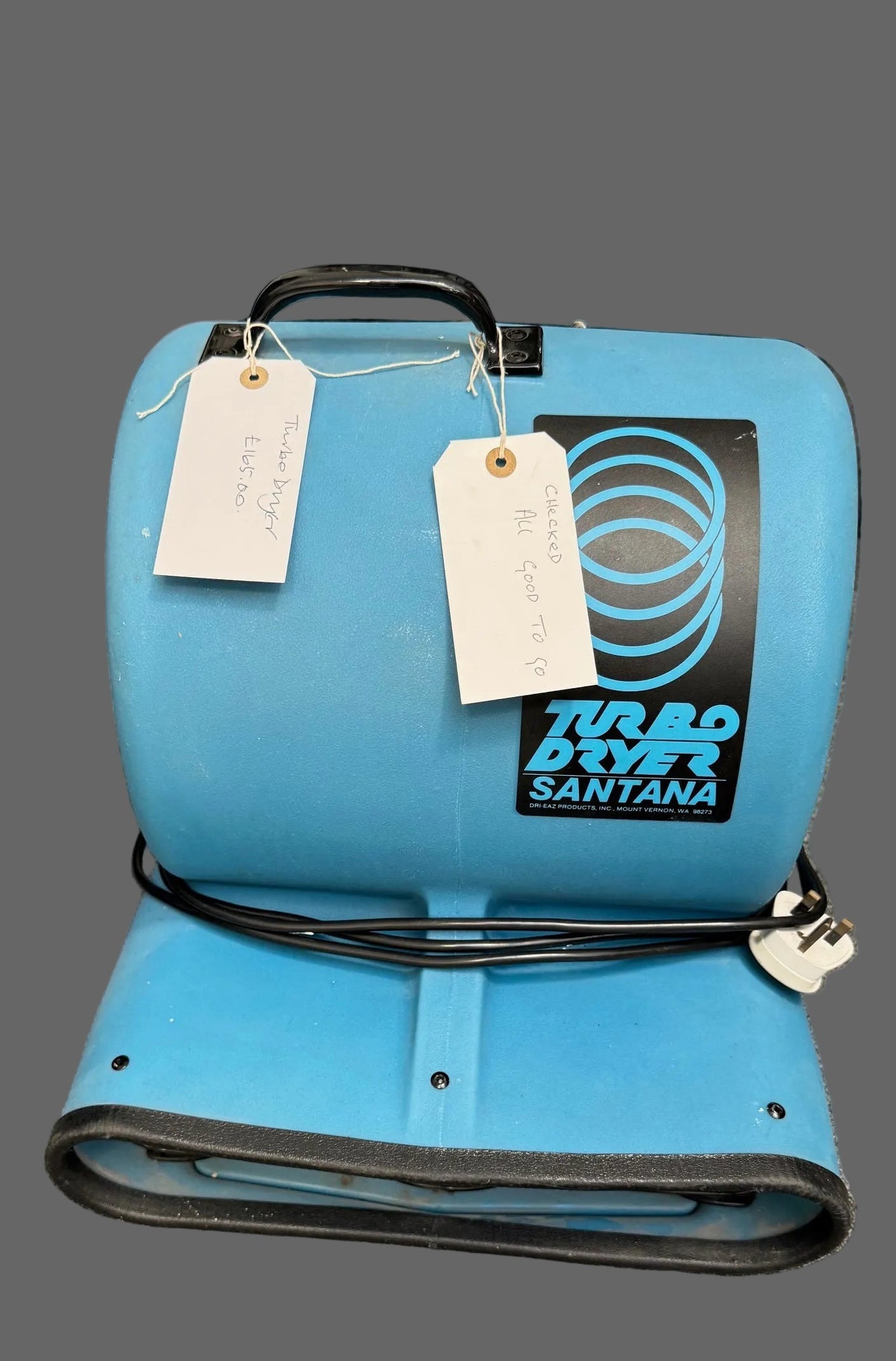 Used Santana Turbo Dryer for Drying Carpets and upholstery after cleaning