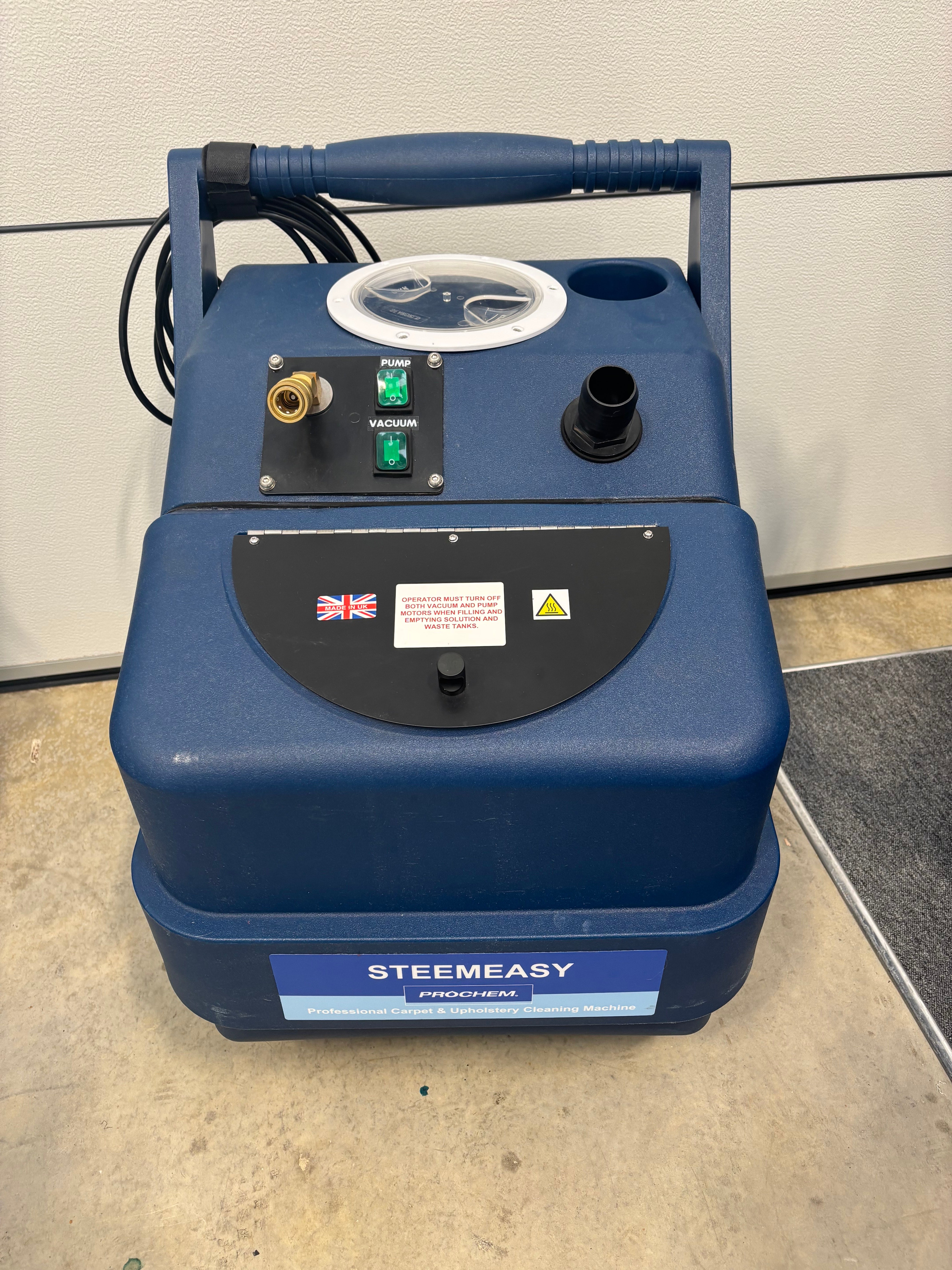 EX DEMO Prochem Steemeasy Carpet and upholstery cleaning Machine Brand New Design