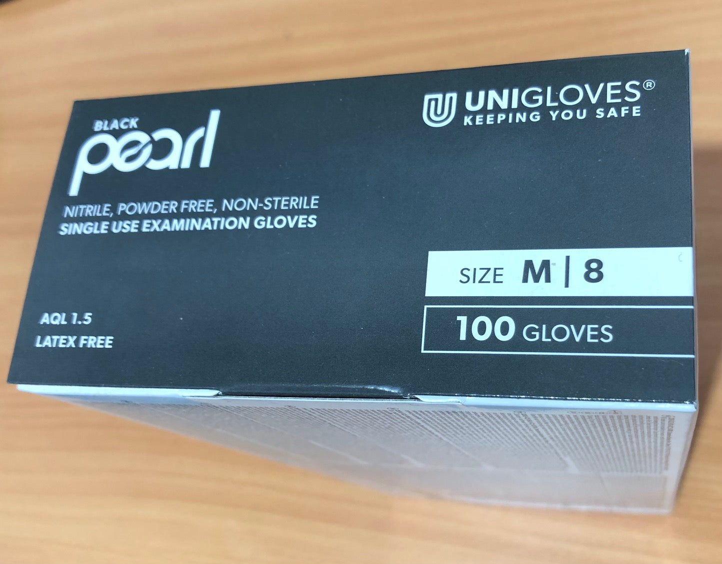 Black Pearl Nitrile Powder Free Gloves Medium