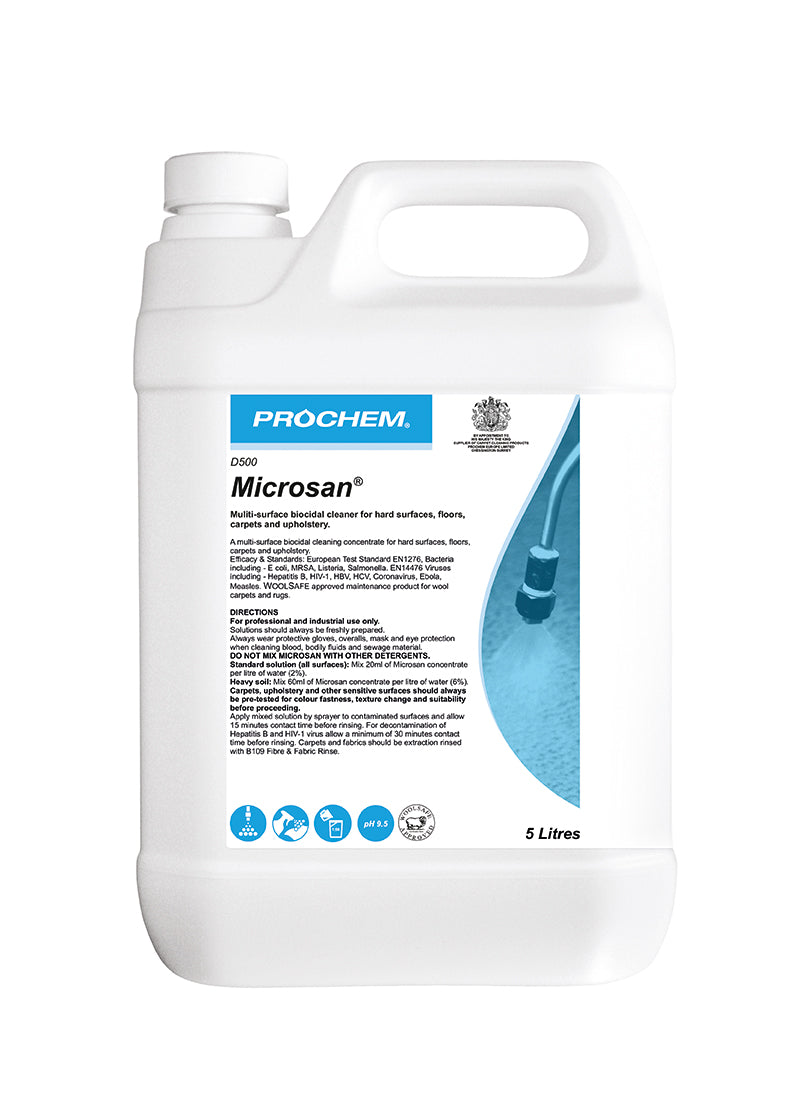 Prochem Microsan D500-05 Biocidal Cleaner 5 Litre