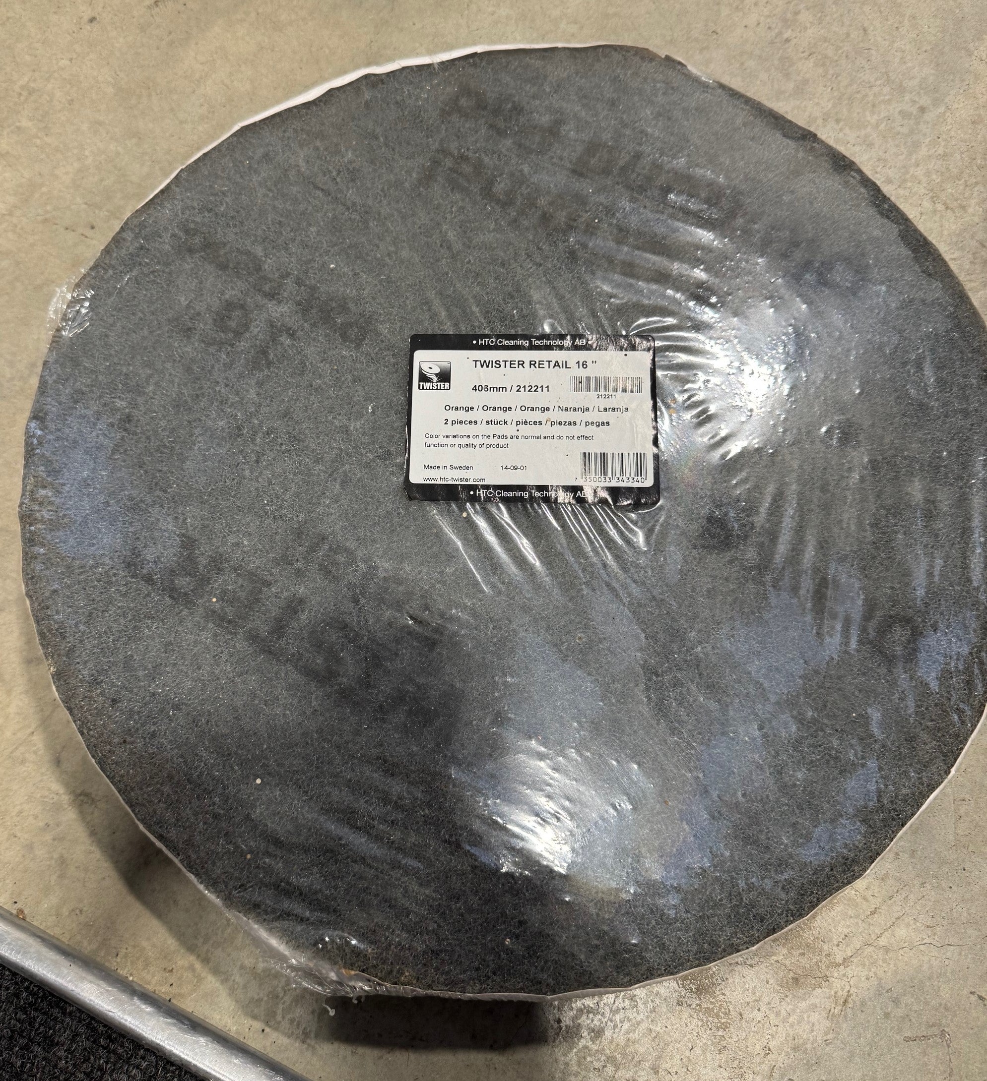 CLEARANCE OFFER Twister 16" Diamond Rotary Pads by HTC - Pack of 2 high performance ORANGE PADS