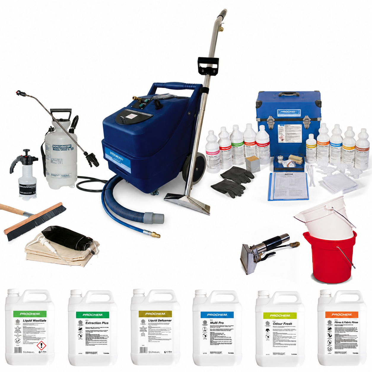 Prochem Steemeasy PR200 Carpet & Upholstery Cleaning Machine Starter Package – Commercial & Industrial
