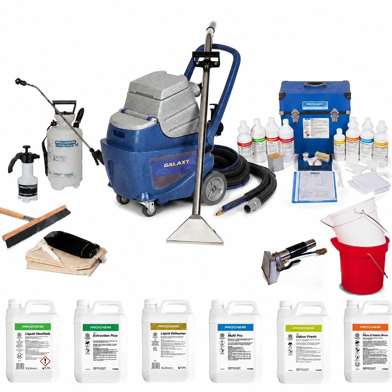 Prochem Galaxy AX500 with Carpet and upholstery Cleaning Starter Package for Commercial and Industrial use