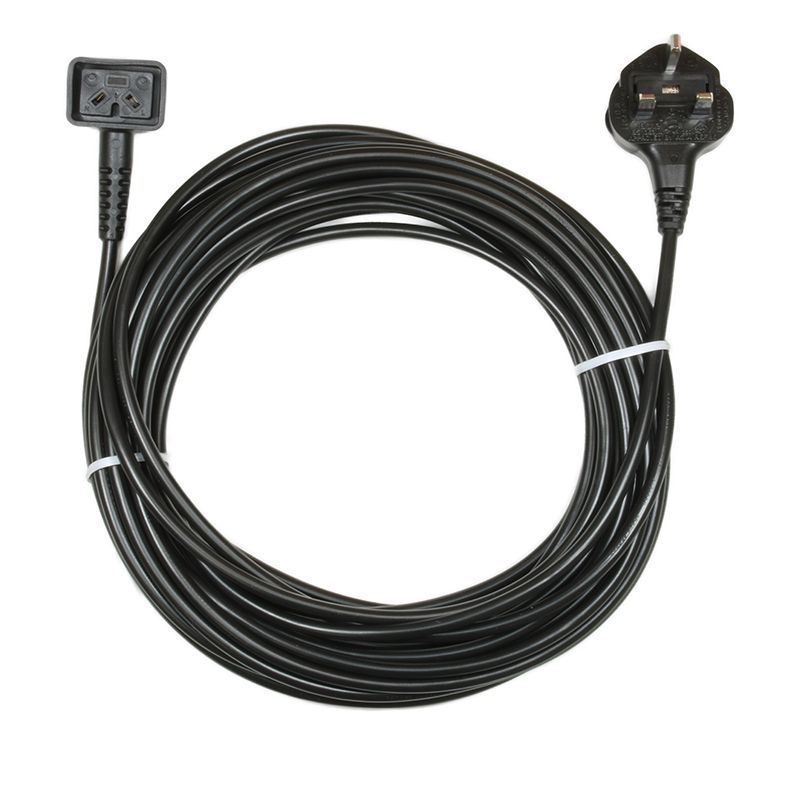 Universal Numatic, Oreck Black Cable & 13A Plug Assembly (2-Core x 0.75mm, 8.4m) 22-OK-01