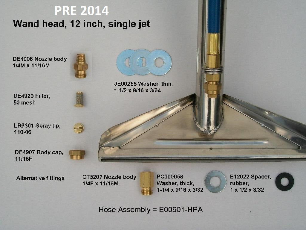 Prochem AC1033 carpet cleaning wand, Glidemaster single jet 30 cm (12")