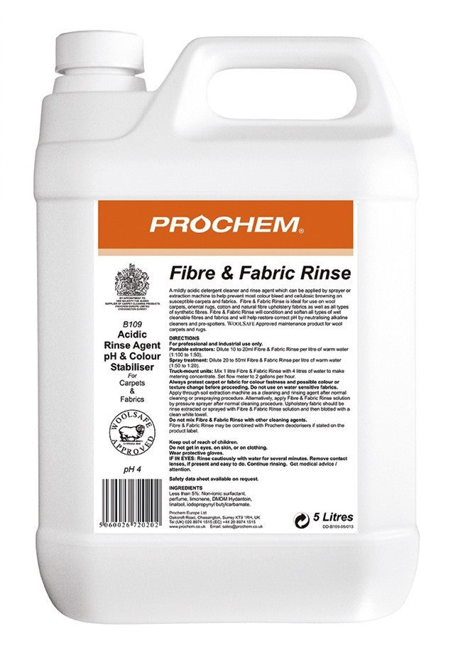Prochem B109-05 Fibre and Fabric Rinse 5 Litre