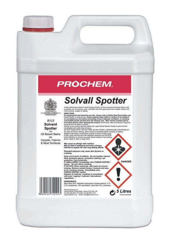 Prochem B123-05 Solvall Spotter 5 Litre