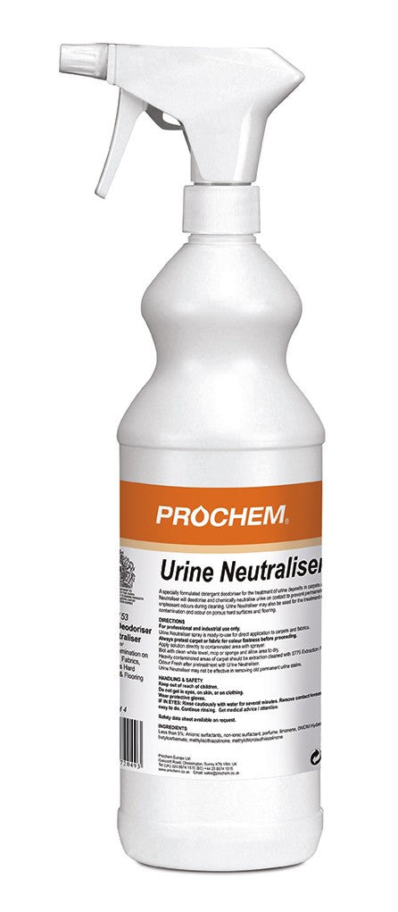 Prochem B153-01 Urine Neutraliser W/Spray 1 Litre