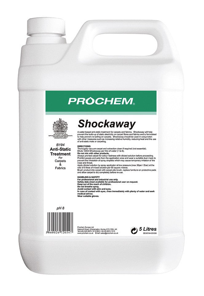 Prochem B194-05 Shockaway 5 Litre