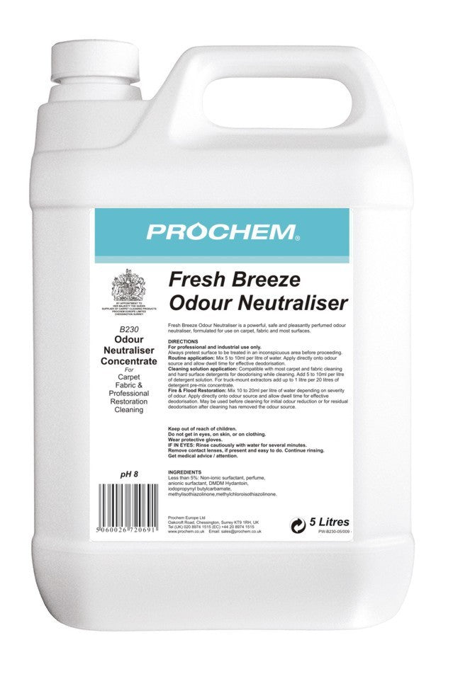 Prochem B230-05 Fresh Breeze Odour Neutraliser 5 Litre