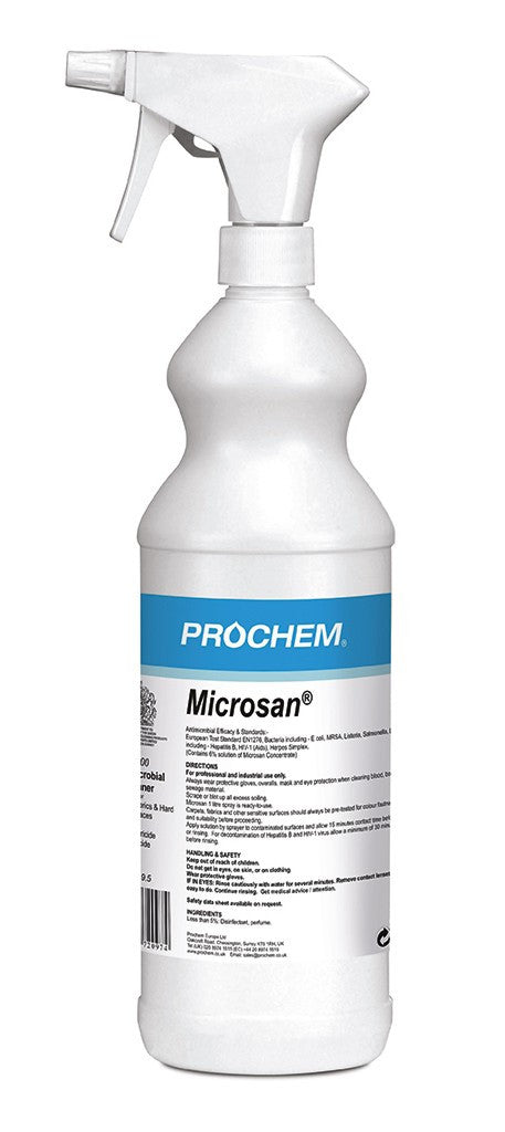Prochem D500-01 Microsan Ready to Use 1 Litre W/ Spray