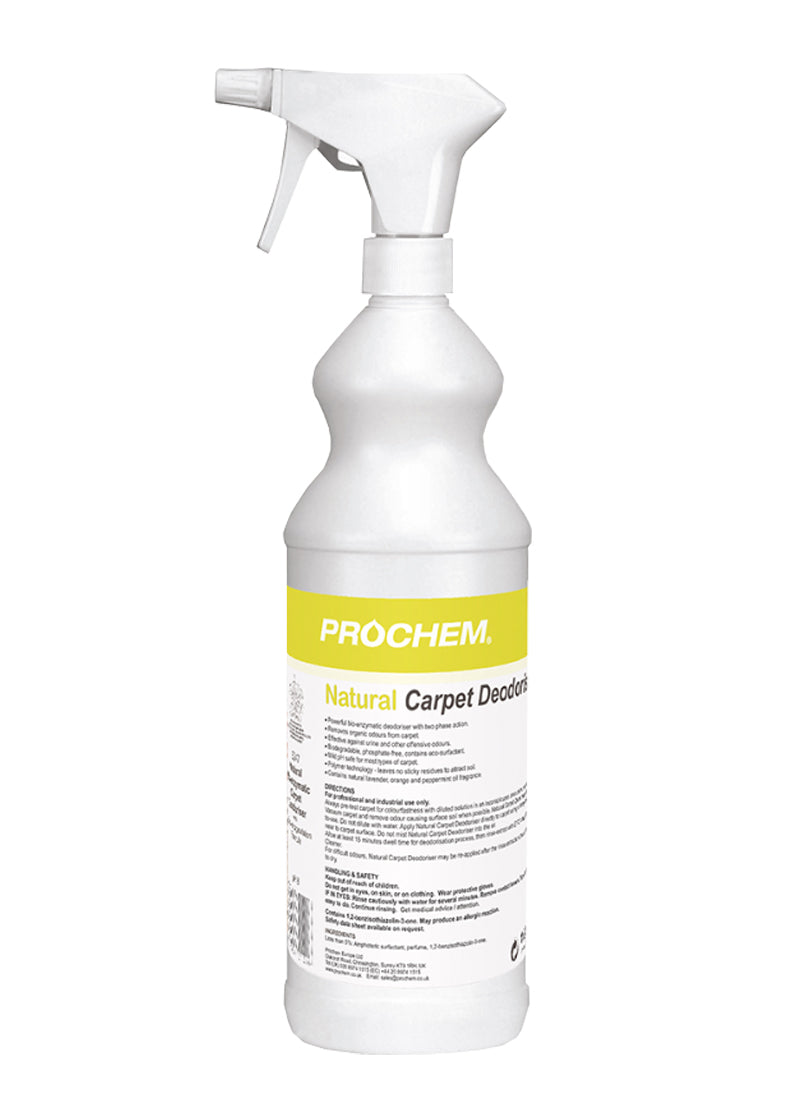 Prochem E247-01 Natural Carpet Deodoriser W/ Spray 1 Litre