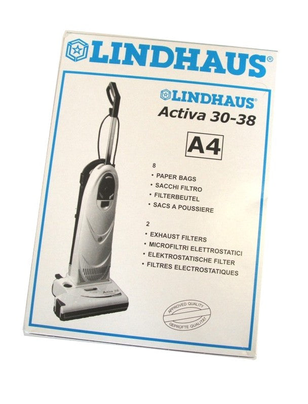 Lindhaus A4 Dynamic LH3303 Pack of 8 paper vacuum bags