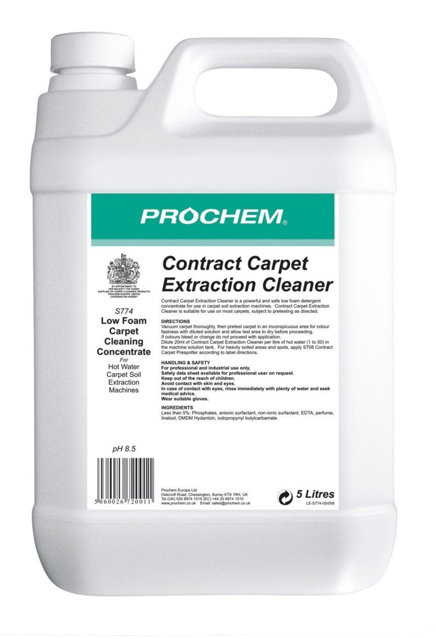 Prochem S774-05 Contract Carpet Extraction Cleaner 5 Litre