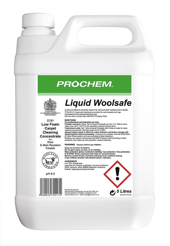 Prochem S781-05 Liquid Woolsafe 5 Litre